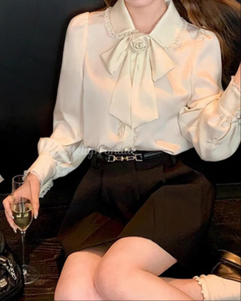 夢見るローズティーブラウス（全2色）