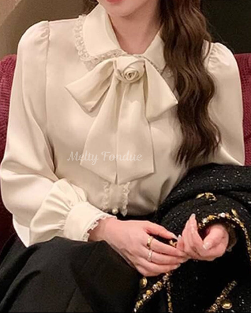 夢見るローズティーブラウス（全2色）