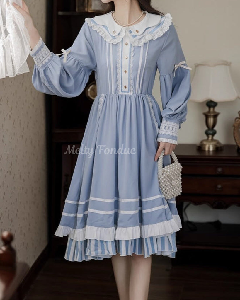 公式】《可愛いのに上品、特別な日を彩る一枚》夢見がちな青の