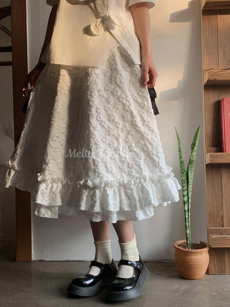 抱きしめる天使のベッドスカート