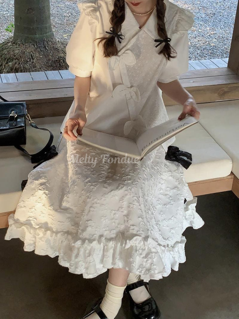 抱きしめる天使のベッドスカート