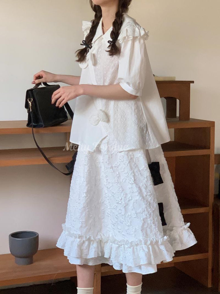 抱きしめる天使のベッドスカート