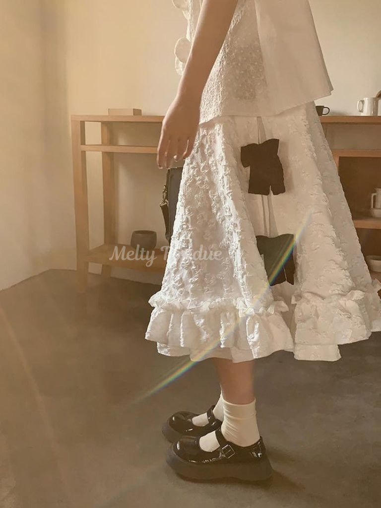 抱きしめる天使のベッドスカート