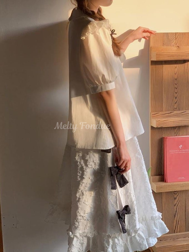 抱きしめる天使のベッドスカート