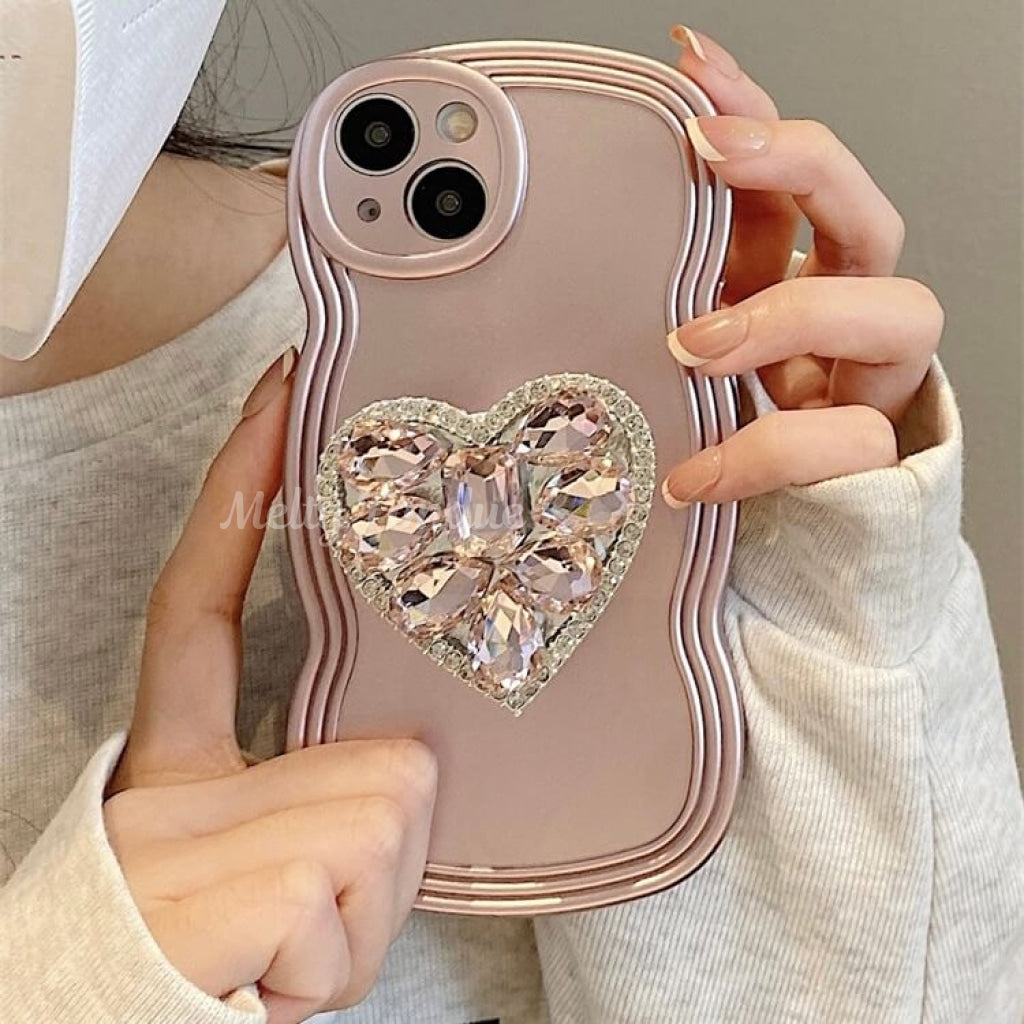 きらきらハートがときめくIphoneケース