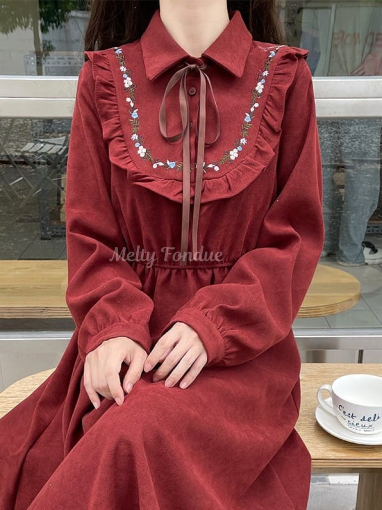 公式】【こっくりカラー】おとぎ話の図書館ワンピース-全3色