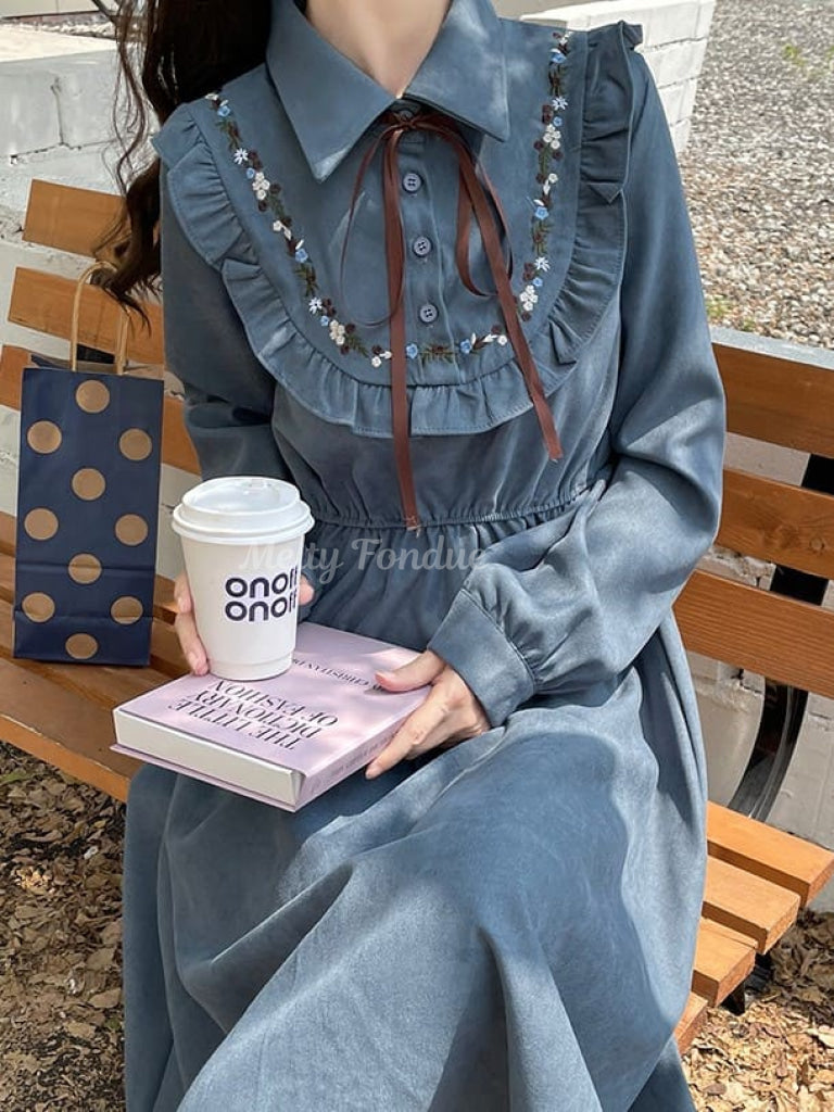 公式】【こっくりカラー】おとぎ話の図書館ワンピース-全3色