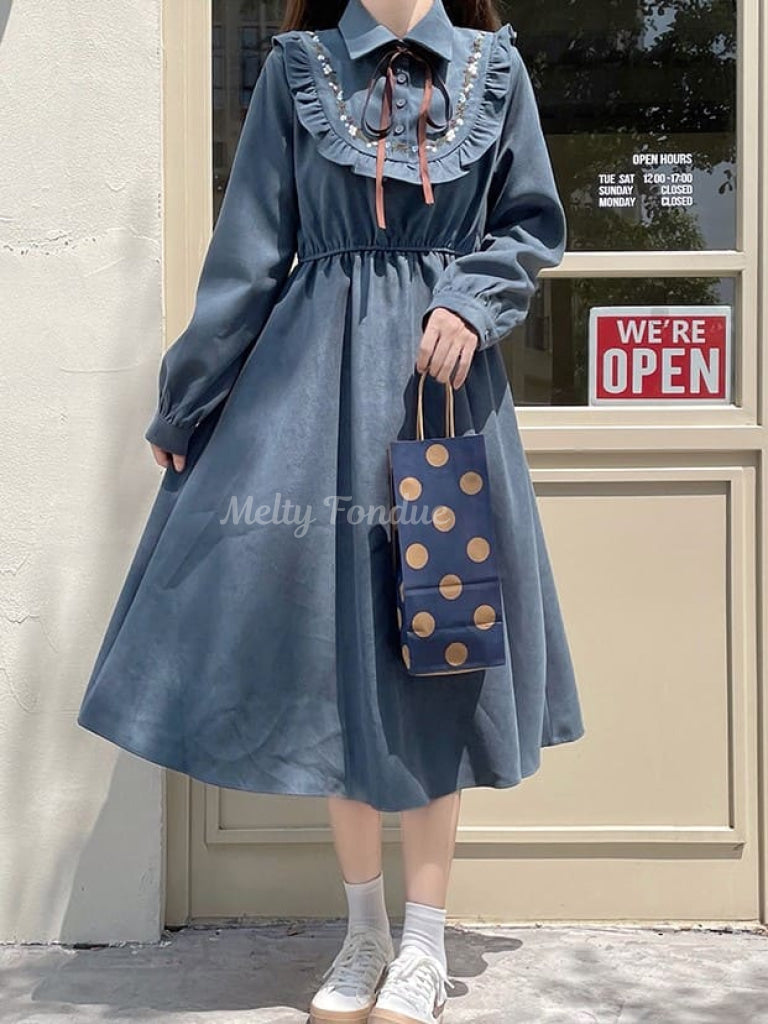 公式】【こっくりカラー】おとぎ話の図書館ワンピース-全3色