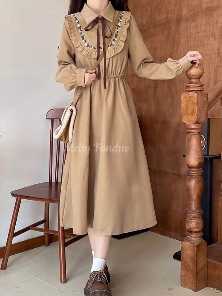 公式】【こっくりカラー】おとぎ話の図書館ワンピース-全3色