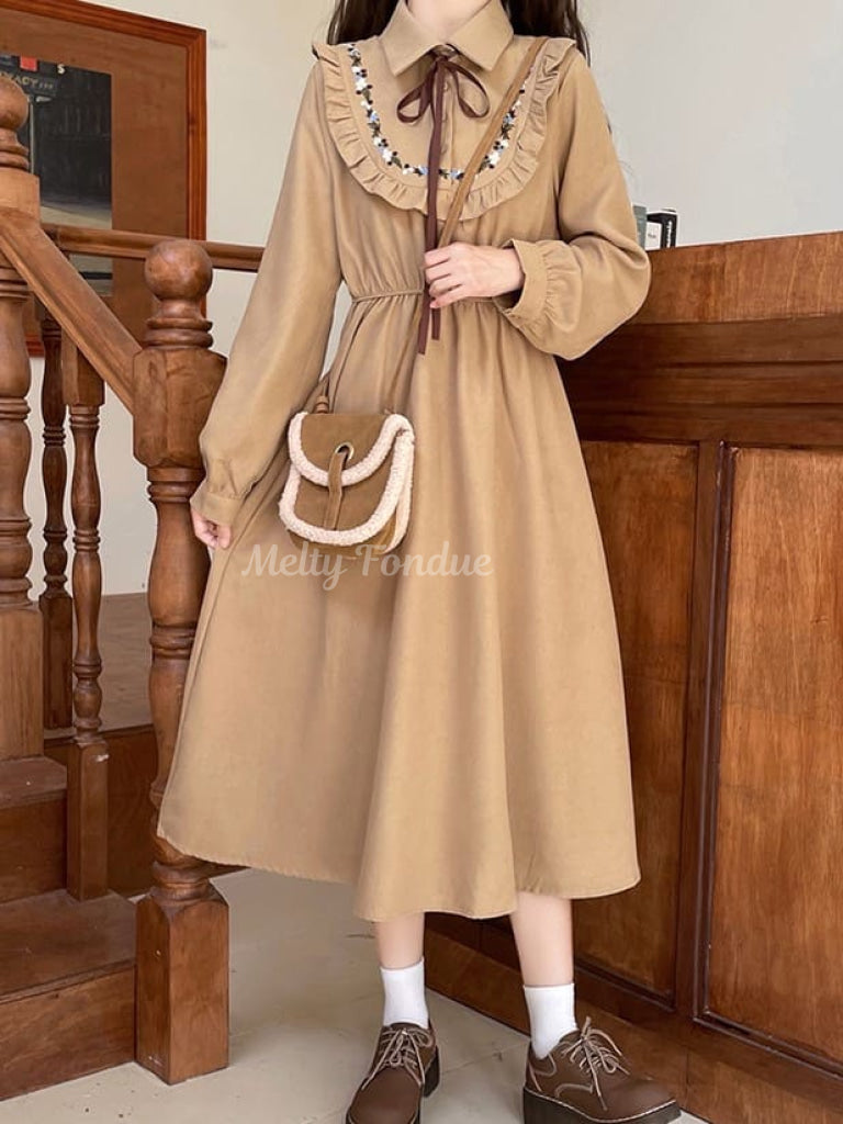 公式】【こっくりカラー】おとぎ話の図書館ワンピース-全3色