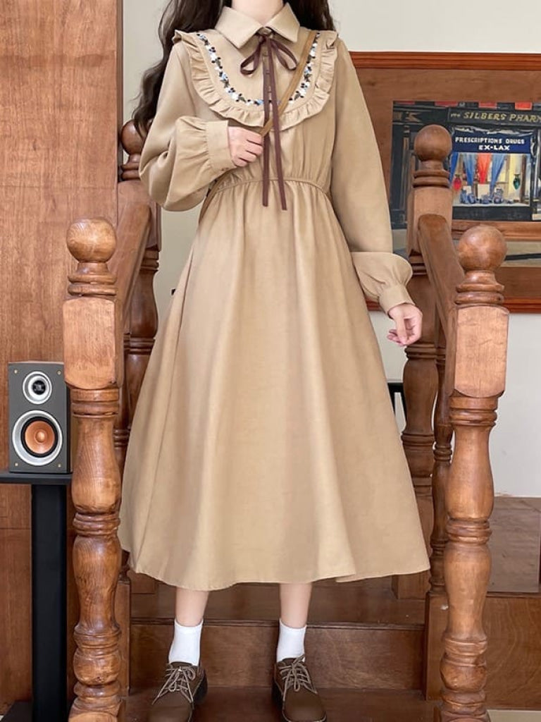 公式】【こっくりカラー】おとぎ話の図書館ワンピース-全3色