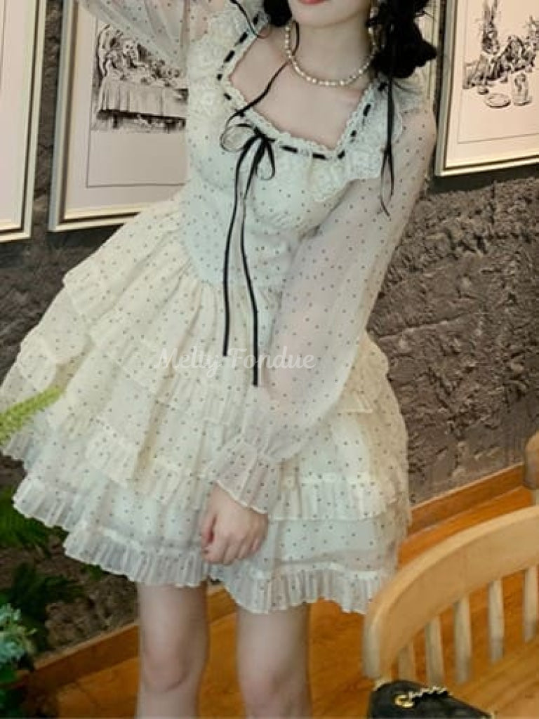儚い白鳥のプリンセスワンピース