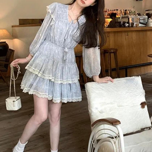 お空を夢見る少女のワンピース