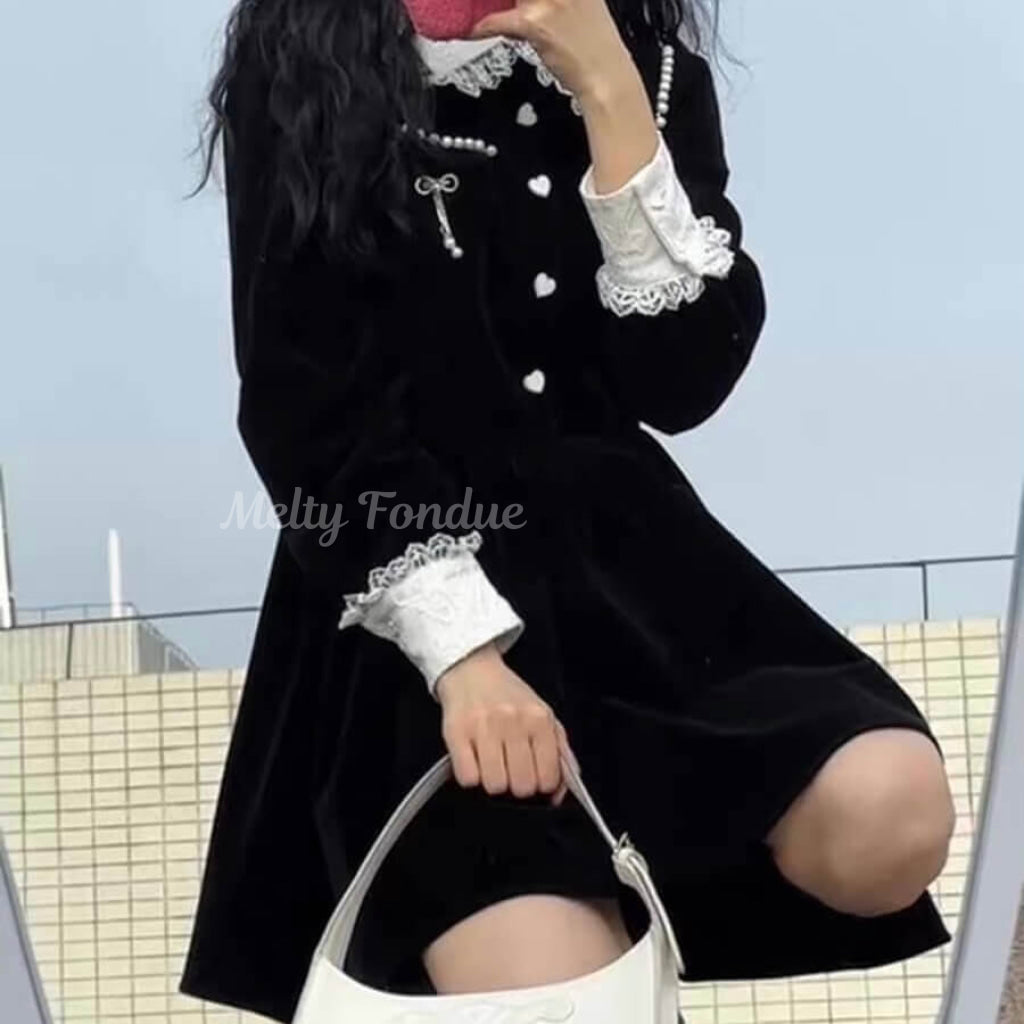 ハートを結んでガーリーワンピース