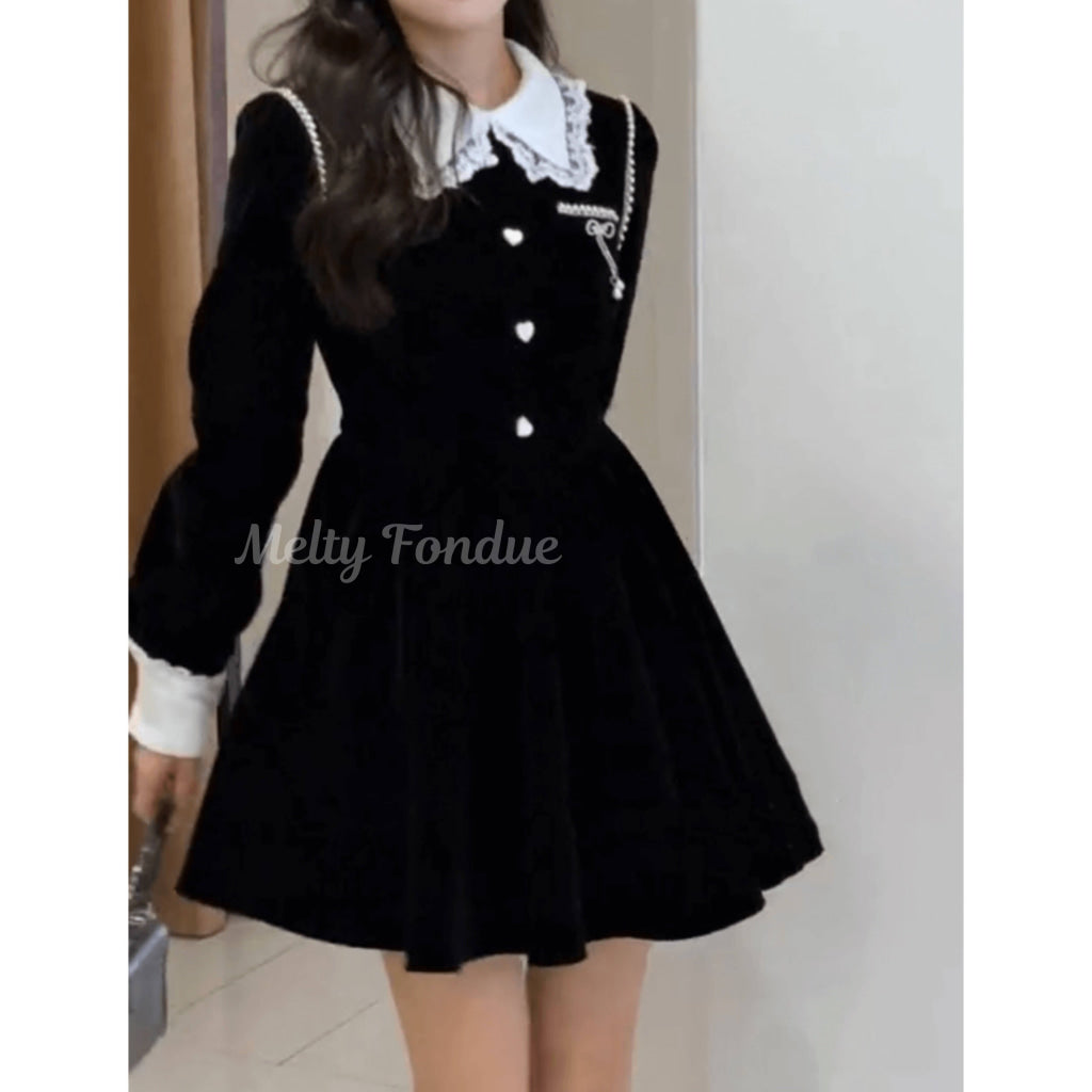 ハートを結んでガーリーワンピース