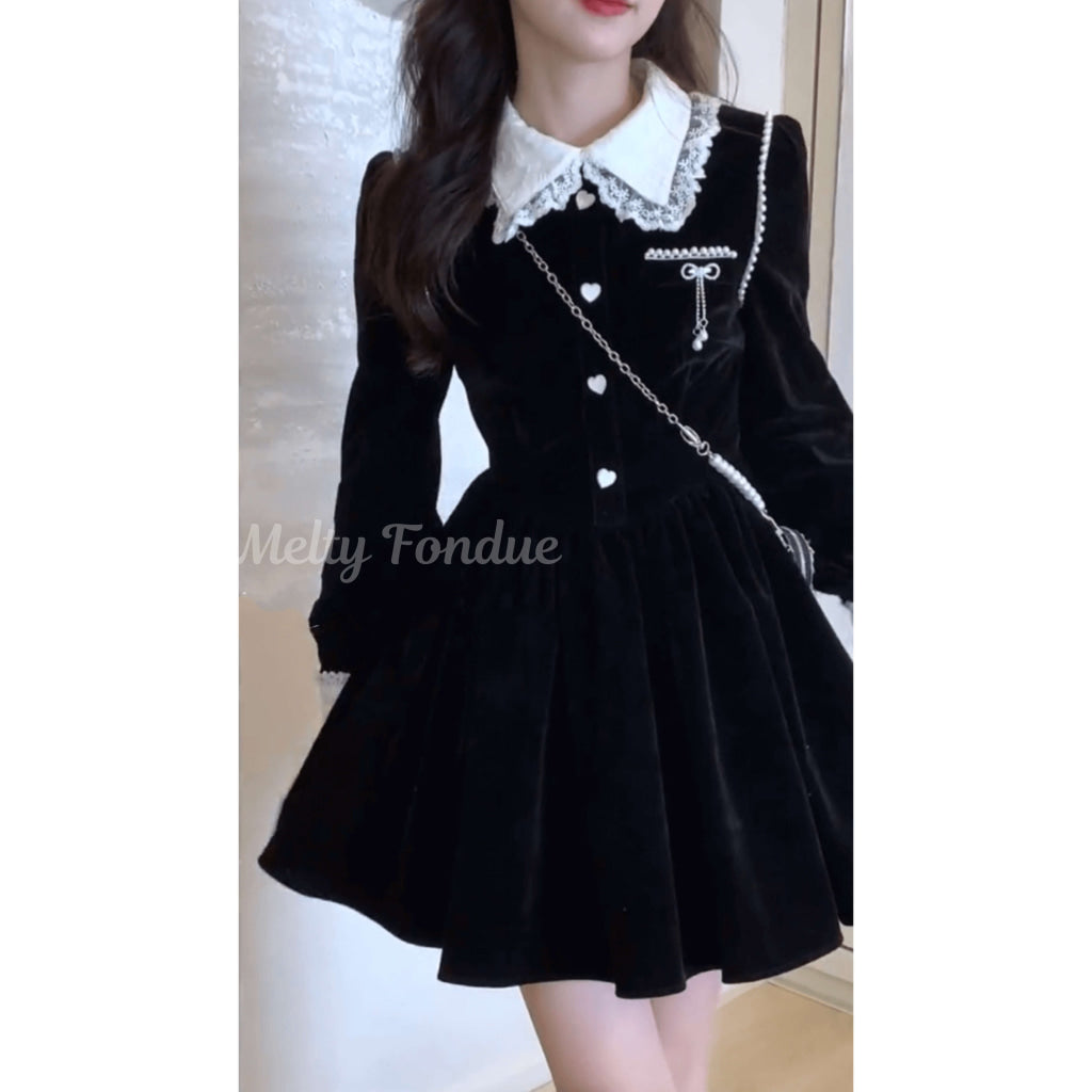 ハートを結んでガーリーワンピース