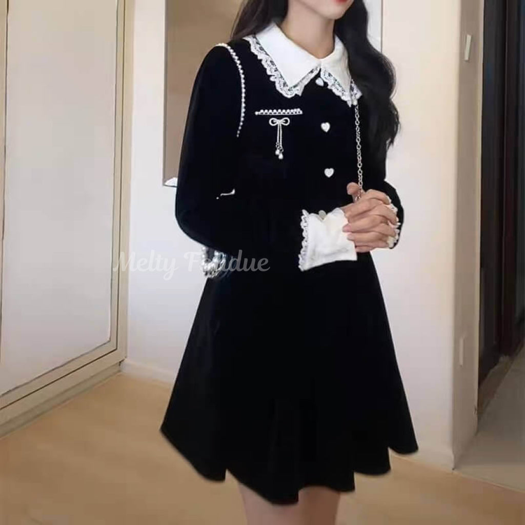 ハートを結んでガーリーワンピース