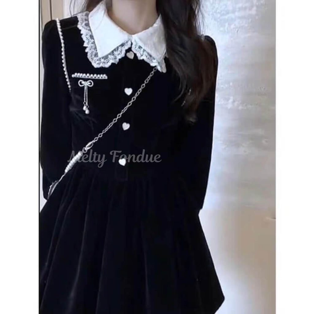 ハートを結んでガーリーワンピース