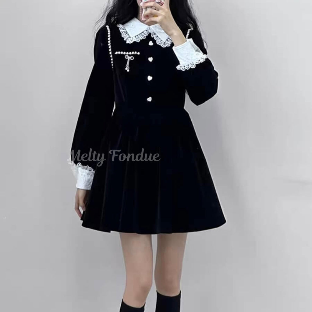 ハートを結んでガーリーワンピース