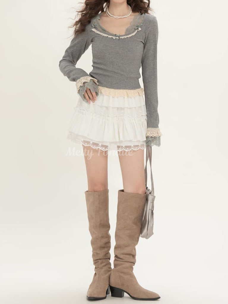 ふんわり柔らか天使のスカート（全3色）