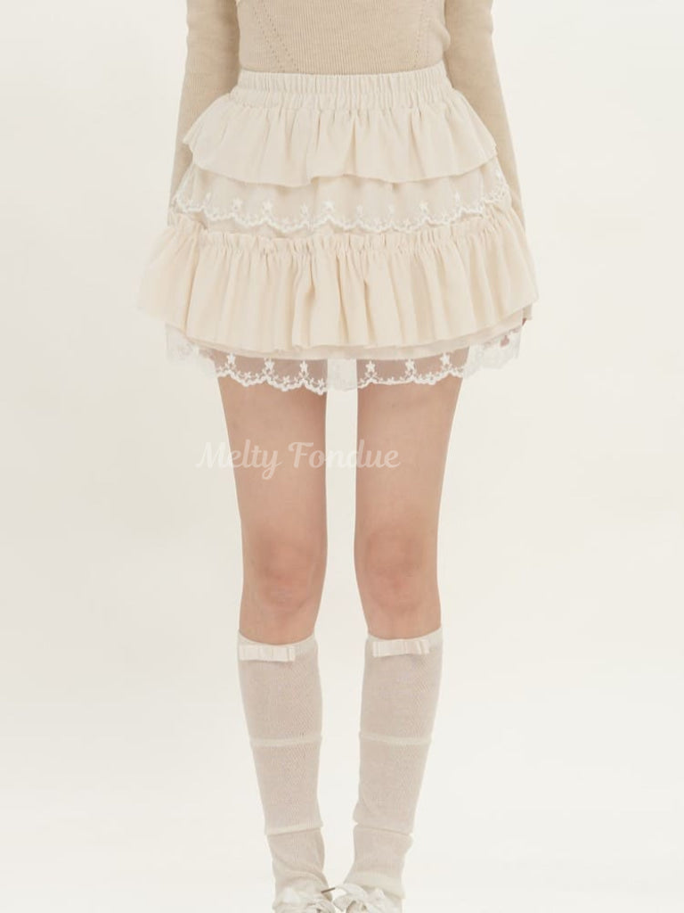 ふんわり柔らか天使のスカート（全3色）