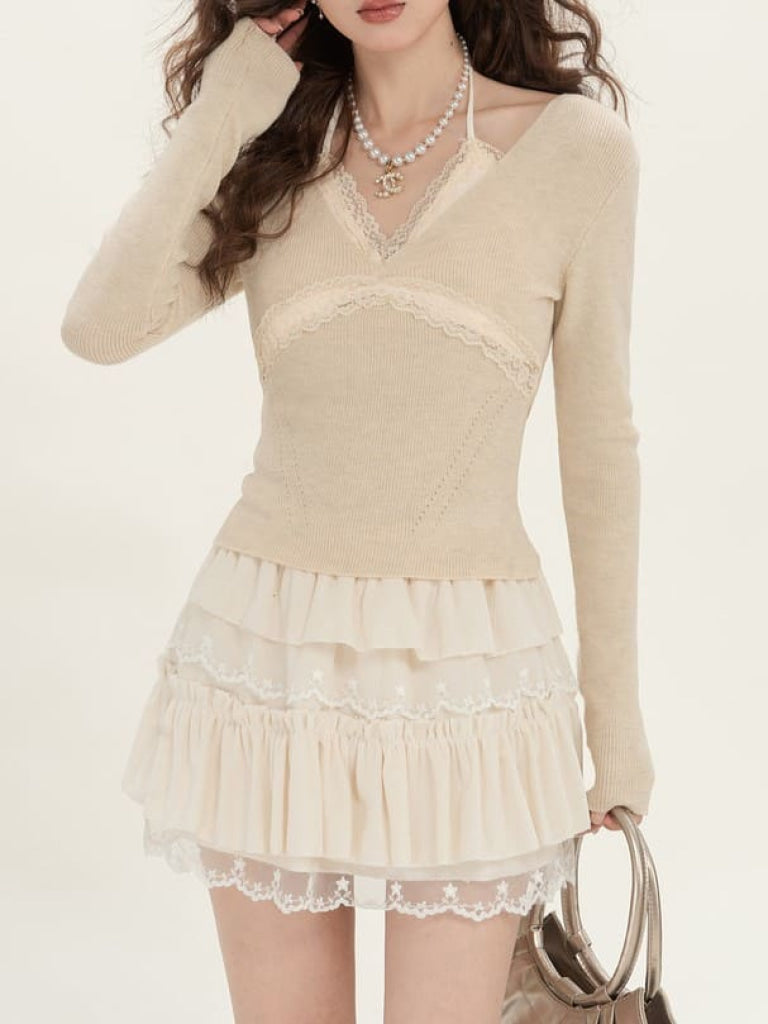 ふんわり柔らか天使のスカート（全3色） アイボリー