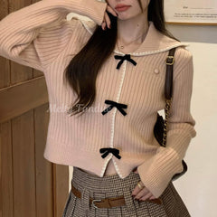 公式】《ふんわり可愛い、恋ニット》リボンで結んだ運命トップス（全2