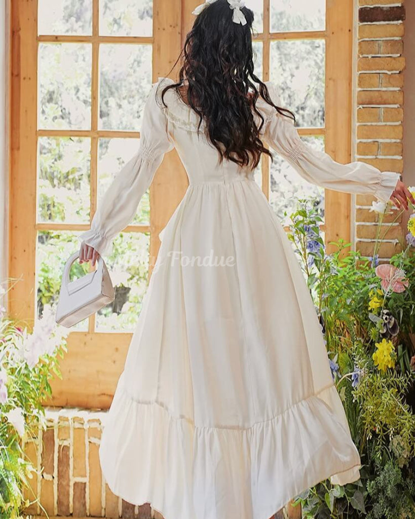 花咲く陽だまりの庭ワンピース