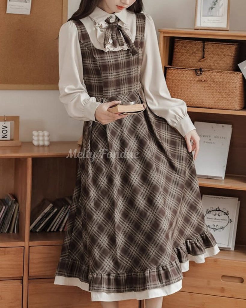 公*o様 Girl's Roomワンピース 公式】【上品クラシカル】午後の時間と小さな約束ワンピース