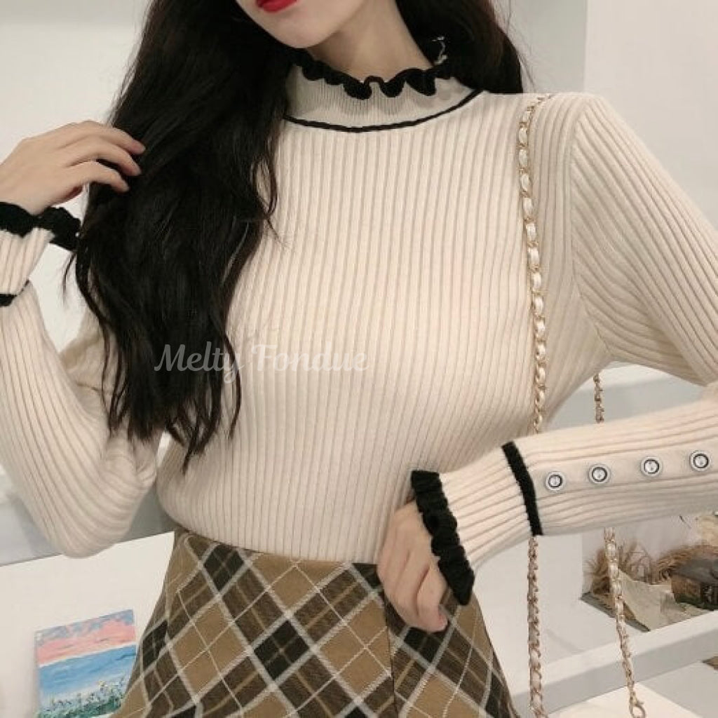 おしゃれなあの子の愛されニットトップス（全３色）