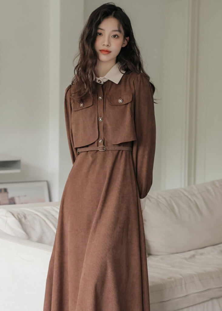 小さな王宮の午後ワンピース（全2色） ブラウン