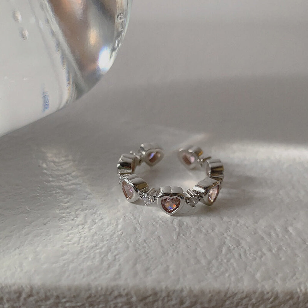 きらめくラブリーリング ハート / シルバー