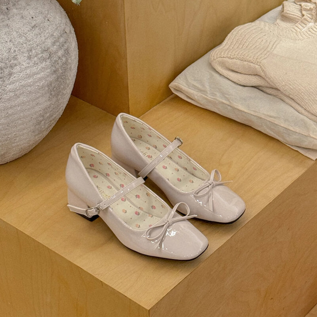 プリンセスの夢見るリボンシューズ（全3色） 22.5 / アイボリー