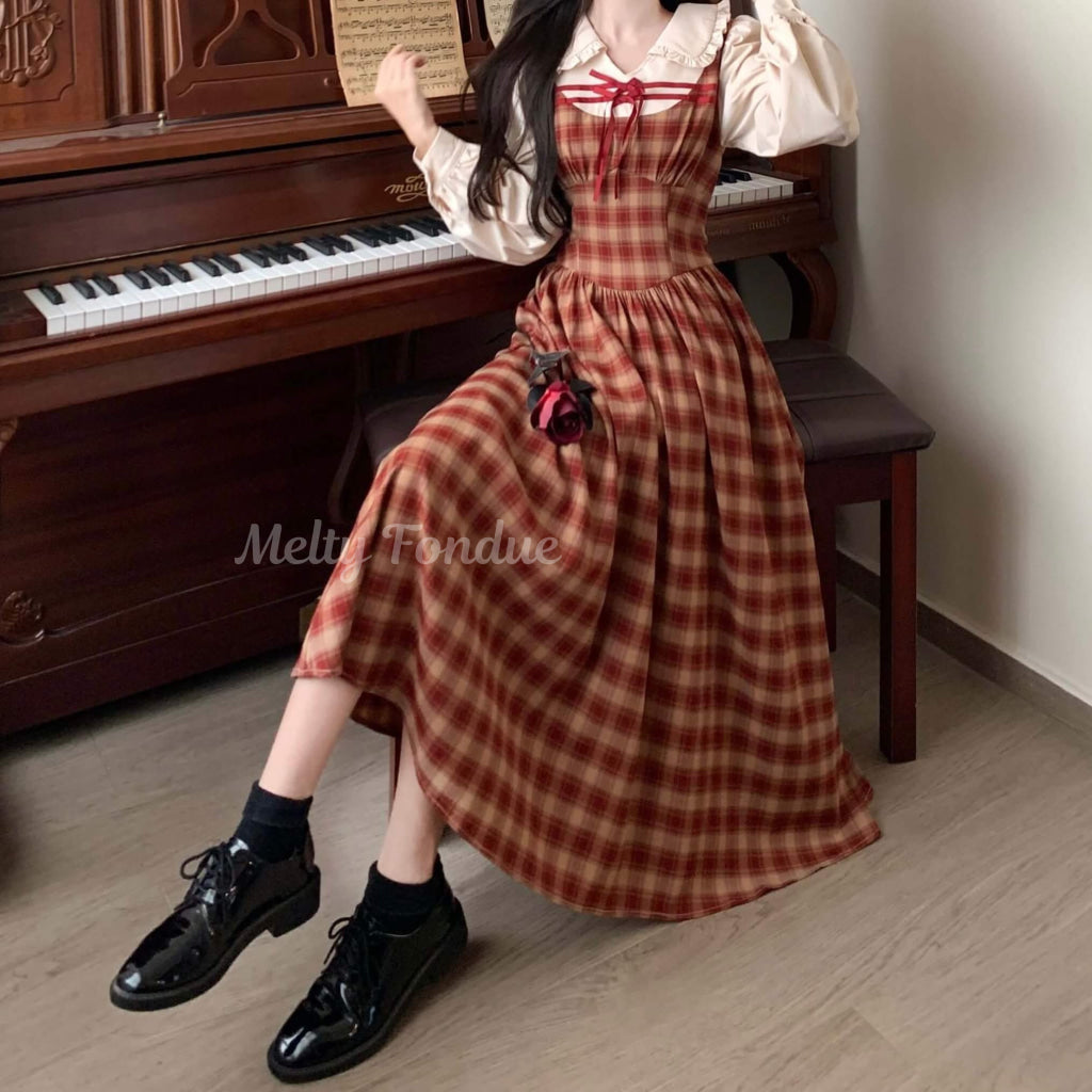 赤薔薇に立てる誓いワンピース