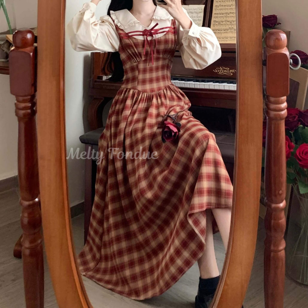 赤薔薇に立てる誓いワンピース