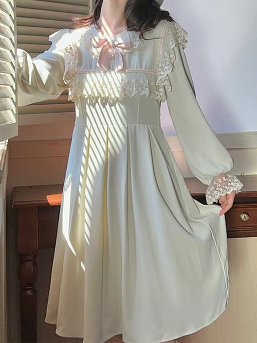 【やわらかに揺れるとろみ感】黄昏お嬢様の夢物語ワンピース