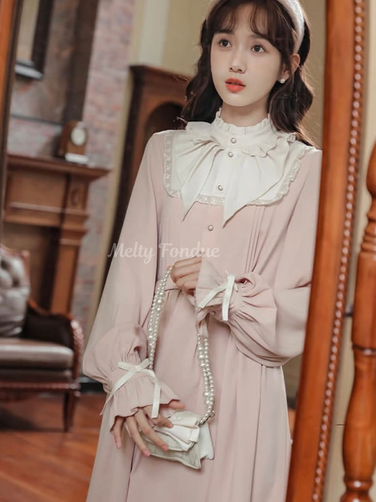 花香る桃色の恋心ワンピース