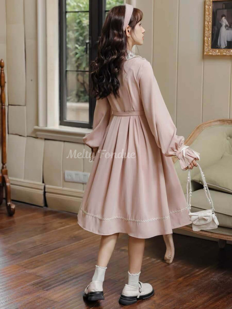 花香る桃色の恋心ワンピース