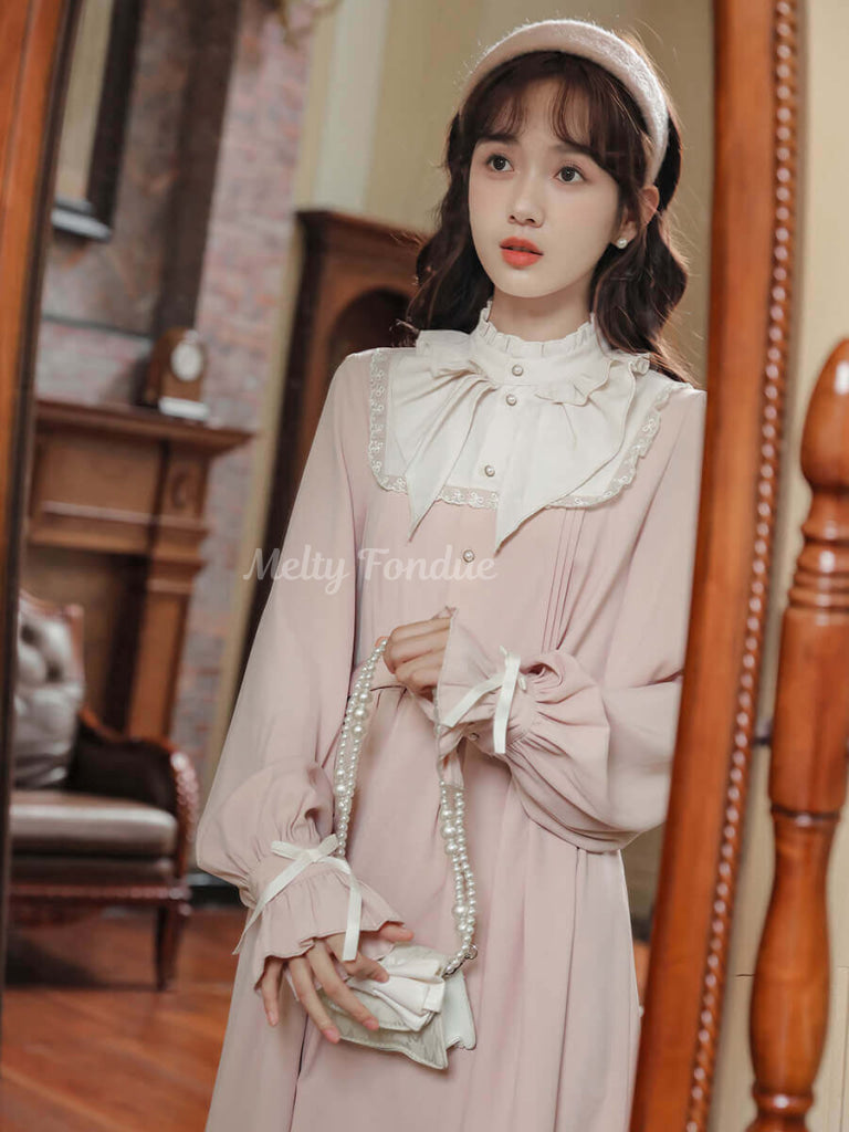 花香る桃色の恋心ワンピース