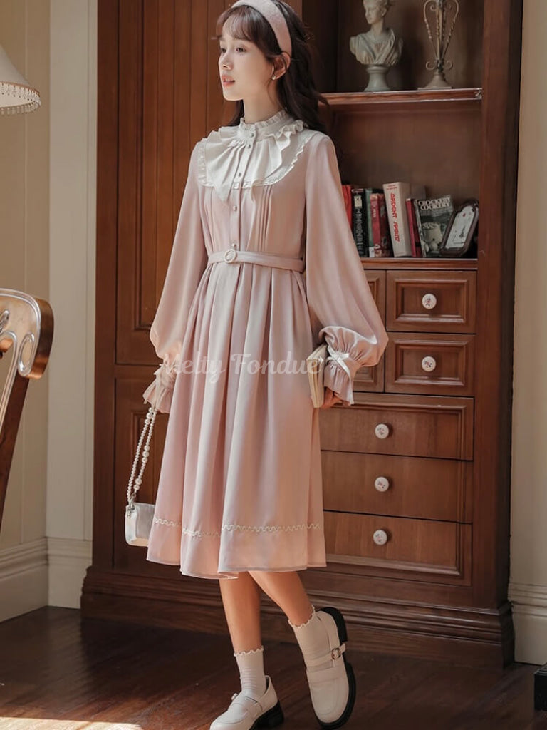 花香る桃色の恋心ワンピース