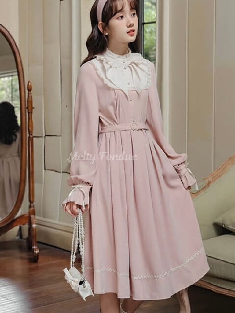 花香る桃色の恋心ワンピース