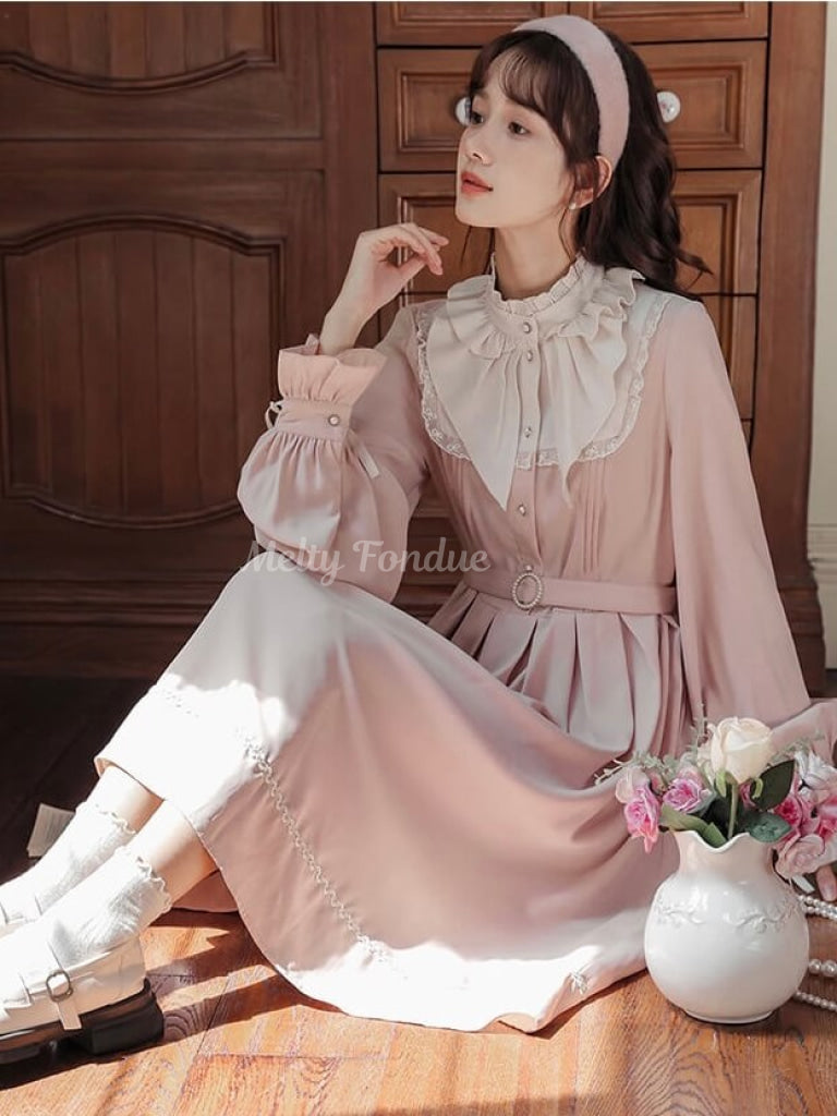 花香る桃色の恋心ワンピース