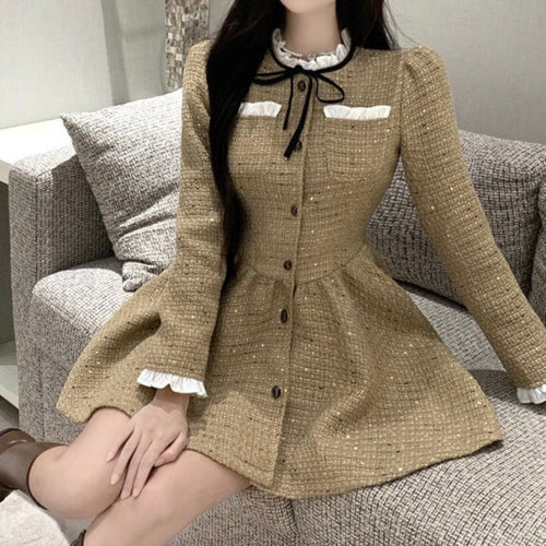 《一枚で完成、お嬢さまルック》午後三時のカフェテリアワンピース